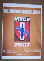 MVCV Militärfahrzeugkalender 2007 - € gegen Gebot